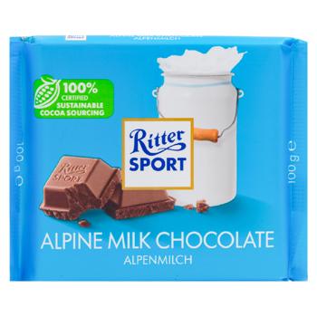 Ciocolata de lapte Ritter Sport Alpenmilch 100g - cumpărați, prețuri pentru BONUS - foto 1