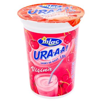 Iaurt de baut Inlac Visina 1.5% 400g - cumpărați, prețuri pentru BONUS - foto 1