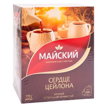 Ceai negru Maiskii Inima Ceylonului in plicuri 1.75g*100buc - cumpărați, prețuri pentru BONUS - foto 2