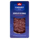 Salam Carmez Servelat cu coniac crud afumat feliat 100g