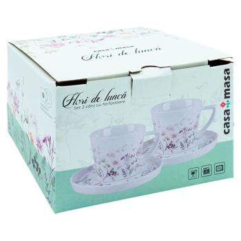 Set cani Flori de Lunca 2buc 250ml - купить, цены на BONUS - фото 3