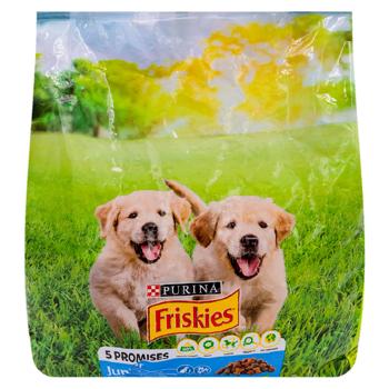 Корм сухой Friskies Junior с курицей/молоком/овощами для щенков 2,4кг - купить, цены на BONUS - фото 1