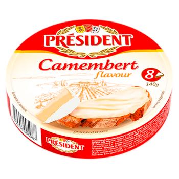 Branza topita President Camembert triunghi 35% 140g - cumpărați, prețuri pentru BONUS - foto 1