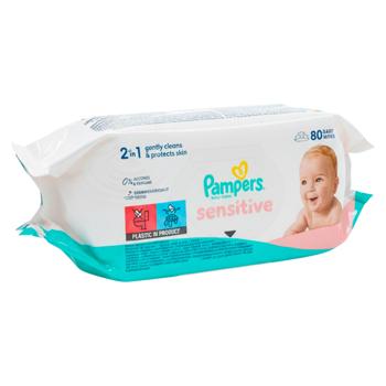 Servetele umede Pampers Sensitive 80buc - cumpărați, prețuri pentru BONUS - foto 2