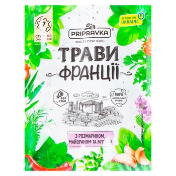 Приправа Pripravka Травы Франции с розмарином/майораном/мятой 10г - купить, цены на BONUS - фото 1