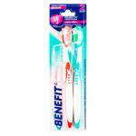 Periuta de dinti Benefit Clinic diferite culori Medium 2buc