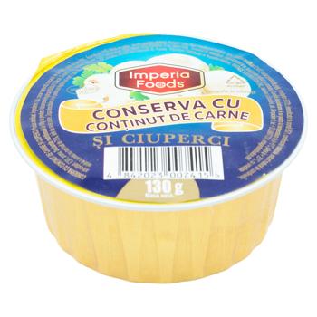 Консерва Imperia Foods с содержанием мяса грибная 130г - купить, цены на BONUS - фото 1
