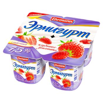 Iaurt Ehrmann Capsuna si fragi 7.5% 100g - cumpărați, prețuri pentru BONUS - foto 1