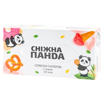 Servetele Snizhna Panda 2 straturi 150buc cutie - cumpărați, prețuri pentru BONUS - foto 5