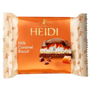 Ciocolata Heidi toffee lapte/biscuit 55g - купить, цены на BONUS - фото 1