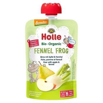 Piure Holle Bio Organic Fennel Frog Pere/mere/fenicul 100g - cumpărați, prețuri pentru BONUS - foto 1