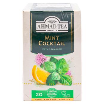 Ceai din plante/fructe Ahmad Tea Minta Coctail  in plicuri 1.5g*20buc - cumpărați, prețuri pentru BONUS - foto 2