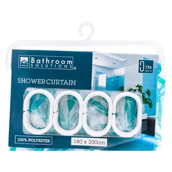 Perdea pentru dus Bathroom Solutions poliester 180*200cm - cumpărați, prețuri pentru BONUS - foto 1