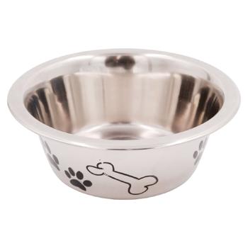 Castron p/u caini Pets 0.75l D16cm H6cm inox - cumpărați, prețuri pentru BONUS - foto 1