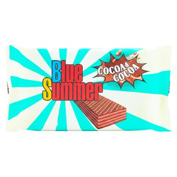 Вафли Blue Summer Cacao&Cacao 200г - купить, цены на BONUS - фото 1