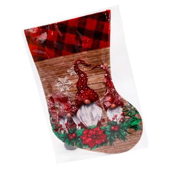 Носок новогодний Merry Christmas 35см - купить, цены на BONUS - фото 1