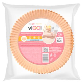 Hartie de copt Vigo p-ru friteuza cu aer 24cm 50buc - купить, цены на BONUS - фото 1
