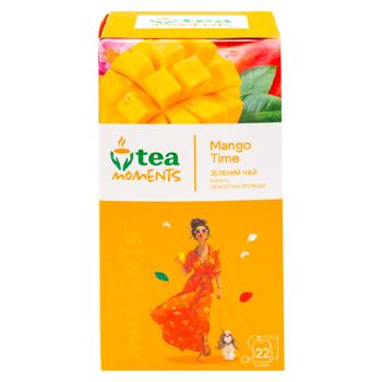 Чай зеленый Tea Moments Mango Time в пакетиках 1,6г*22шт - купить, цены на BONUS - фото 2