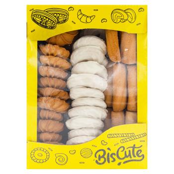Biscuiti BisCute Asortat Alb Nr.2  500g - купить, цены на BONUS - фото 1