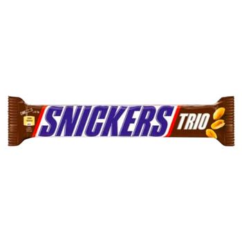 Baton de ciocolata Snickers Trio 112.5g - cumpărați, prețuri pentru BONUS - foto 1