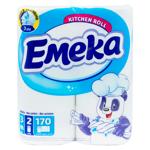 Бумажные полотенца Emeka 3 слоя 2рул