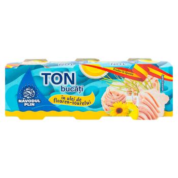 Ton bucati in ulei Navodul Plin 3buc*77g - cumpărați, prețuri pentru BONUS - foto 2