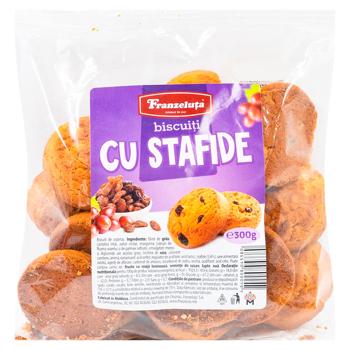 Biscuiti Franzeluta cu stafide 300g - cumpărați, prețuri pentru BONUS - foto 1