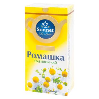 Чай травяной Sonnet Ромашка в пакетиках 1г*20шт - купить, цены на BONUS - фото 1
