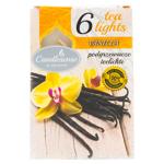 Lumanari pastile aromatizate Decor 6buc 3.8cm 4ore Vanila