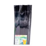 Трубочки биоразлагаемые 5мм*24см черные 30шт