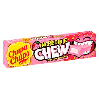 Bomboane de mestecat Chupa Chups Incredible Chew Capsuna 47g - cumpărați, prețuri pentru BONUS - foto 1