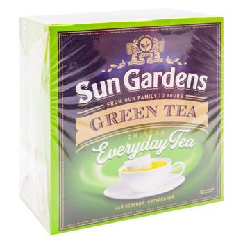 Чай зеленый Sun Gardens Green Tea в пакетиках 1,6г*50шт - купить, цены на BONUS - фото 3