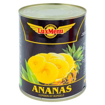 Ananas Lux Menu rondele 850g - cumpărați, prețuri pentru BONUS - foto 1
