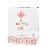 Вино Cricova розовое сухое 3л