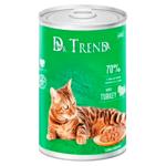 Hrană umedă Dr.Trend cu curcan in sos pentru pisici 400g