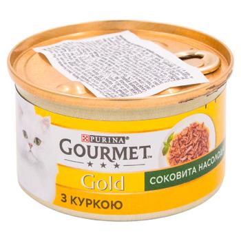 Hrană umedă Gourmet Gold cu pui pentru pisici 85g - cumpărați, prețuri pentru BONUS - foto 1