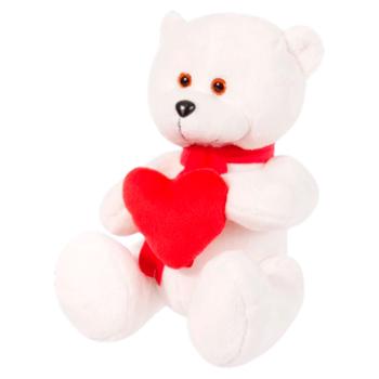 Мягкая игрушка Мишка с сердечком 20см - купить, цены на BONUS - фото 1