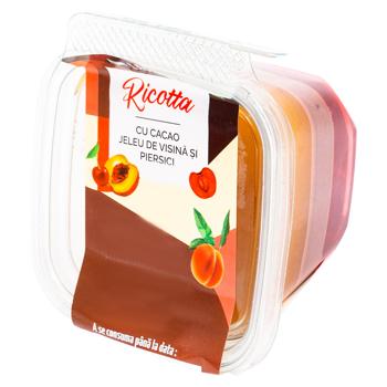 Ricotta Lactana cu cacao jeleu visina/piersici 150g - cumpărați, prețuri pentru BONUS - foto 1