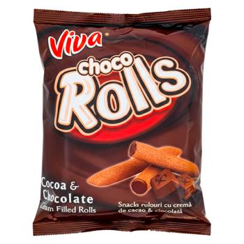 Трубочки VIVA какао крем 100г - купить, цены на BONUS - фото 1