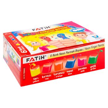 Vopsele pentru degete Fatih Neon 25ml 6buc - cumpărați, prețuri pentru BONUS - foto 3