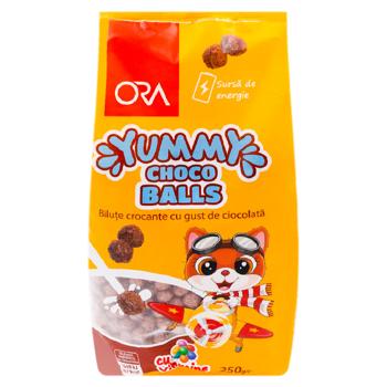 Cereale pentru micul dejun Ora Yummy Choco Balls 250g - cumpărați, prețuri pentru BONUS - foto 1