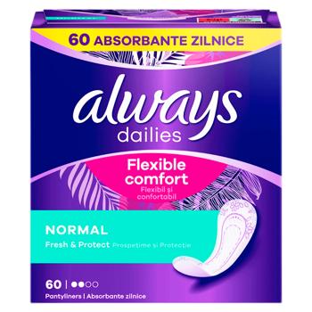 Absorbante zilnice Always Dailies Normal 60buc - cumpărați, prețuri pentru BONUS - foto 1