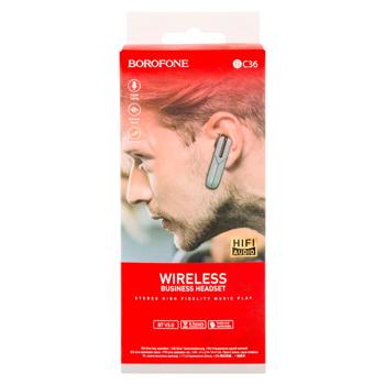 Блютуз для телефона Borofone BC10/BC21 черный - купить, цены на METRO - фото 1