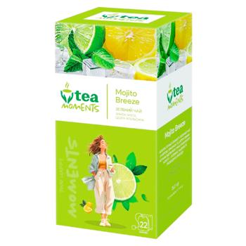 Ceai verde Tea Moments Mojito Breeze in plicuri 1.6g*22buc - cumpărați, prețuri pentru BONUS - foto 2