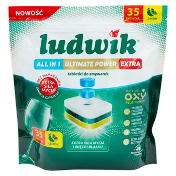 Pastile p/masina/spalat vase Ludwik All in one Ultimate Power Extra 35buc Lamie - cumpărați, prețuri pentru BONUS - foto 1