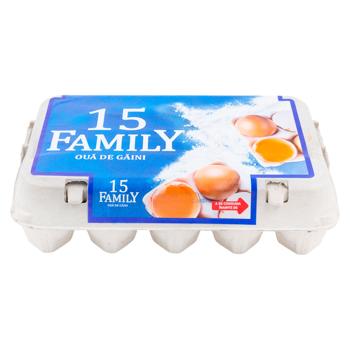 Яйца куриные Family 15шт - купить, цены на BONUS - фото 1