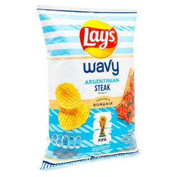 Чипсы Lays Wavy Argentinian Steak 105г - купить, цены на BONUS - фото 2