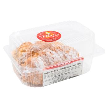 Prăjitură-rulou Veranj cu cremă de halva 2buc 170g - cumpărați, prețuri pentru BONUS - foto 2