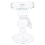 Sfesnic din sticla Candelabru transparent 14*8cm