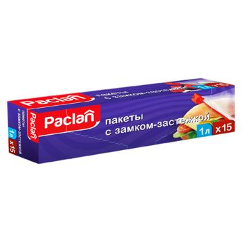 Pachete Paclan ziplock 1l 15buc - cumpărați, prețuri pentru BONUS - foto 1